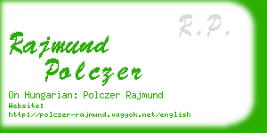 rajmund polczer business card